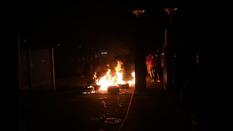 Watch: Eldorado Park community burn tyres and demand justice at police station