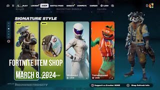 Fortnite Item Shop|March 8, 2024(*New* Rufus Skin & Dominus GT Bundle)