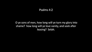 Psalms Chapter 4