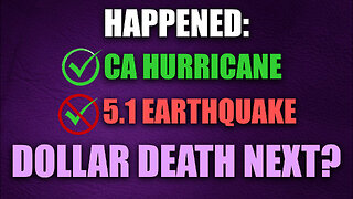 Happened: Hurricane, Earthquake & Dollar Death Next? 08/22/2023