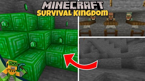 💸Turning STONE Into EMERALDS💰 | Minecraft Survival Kingdom Episode #5