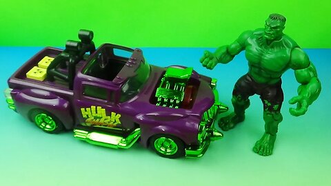 2004 TOYBIZ ELECTRONIC RAGE and ROAR HULK TRUCK SET VIDEO REVIEW - Sportswolf3