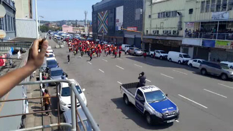 Watch: EFF March Down Pixley Kaseme Street, Durban, During National Shutdown