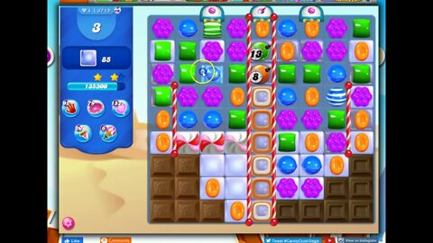 Candy Crush Level 3715 Talkthrough, 15 Moves 0 Boosters
