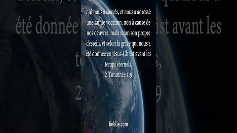 2 Timothée 1:9 - Verset de la Sainte Bible #bible #église #Dieu #Jésus [SH]