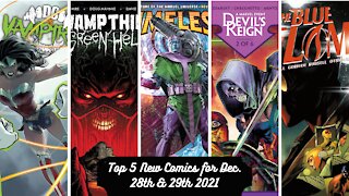 Top 5 New Comics for December 28th & 29th 2021