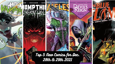 Top 5 New Comics for December 28th & 29th 2021