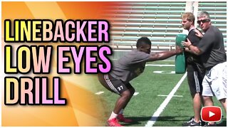 Linebacker Skills and Drills - Low Eyes Drill Coach Ron Roberts