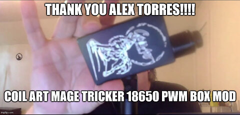 Coil Art Mage Tricker 18650 Box Mod ThrowBack