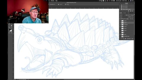 Cartooning Lessons Live with Dan Lietha! Finishing the Snapping Turtle Art