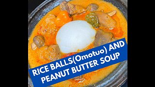 How to Make Peanut Butter Soup and Rice Balls || Step by Step #Shorts