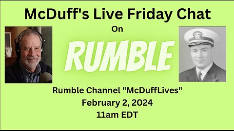 McDuff's Friday Live Chat, February 2, 2024