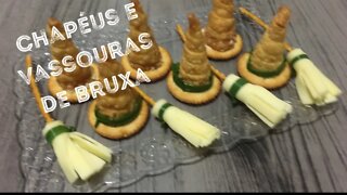 Chapéu e Vassoura de Bruxa!! Canudinhos - Receitas para Halloween - Semana Especial !!