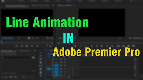 how to make stand line animation in adobe premiere pro