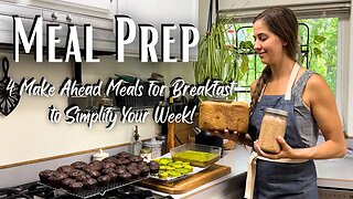 4 Make Ahead Breakfast Freezer Meals to Jumpstart Your Week! HEALTHY Made From Scratch Recipes