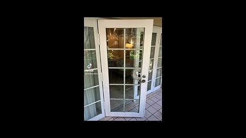 Hurricane impact french door glass replacement in #pompanobeach, #florida.