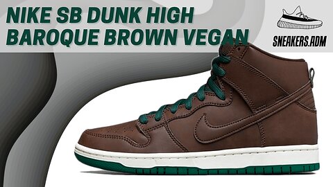 Nike SB Dunk High Baroque Brown Vegan Leather - CV1624-200 - @SneakersADM