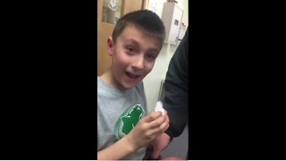 Kid Finds Out He Is Going To Be A Big Brother
