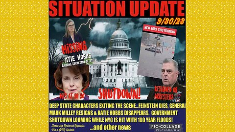 SITUATION UPDATE 9/30/23 - Biden Treason & Impeachment, Gcr/Judy Byington, Sg Anon, Ebs Warning