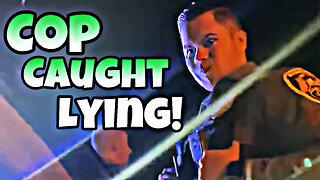 Cops pull man over and gets caught LYING!! I.D REFUSAL!!