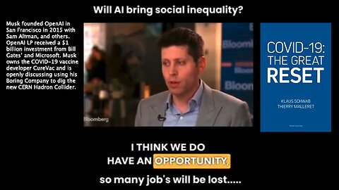 Artificial Intelligence | "We Are Going to Have An Opportunity to Push the RESET Button And Think About the World We Want And I Think Universal Basic Income Is a Big Part of That." - Sam Altman (Elon Musk founded OpenAI in 2015 with Sam Altman)