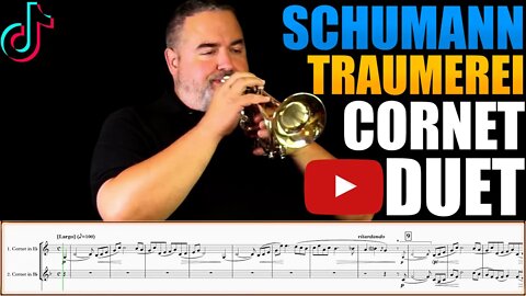 Schumann "Träumerei". Cornet Duet - Drew Fennell. Play Along!