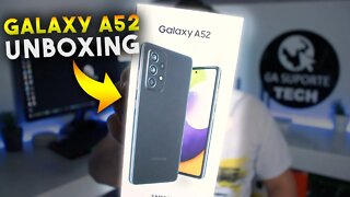 Galaxy A52, com CÂMERA de 64MP - O MELHOR INTERMEDIÁRIO para 2021? Unboxing e Impressões