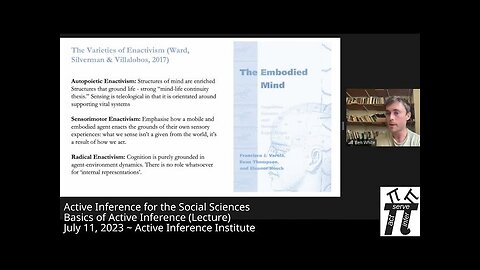 Basics of Active Inference (Lecture) ~ Ben White ~ Active Inference for the Social Sciences 2023