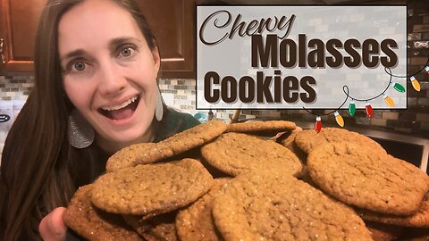 Chewy Molasses Cookies - EASY Dessert Recipe