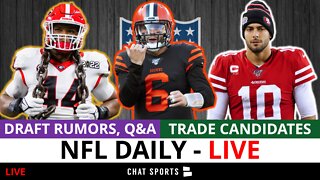 LIVE: 2022 NFL Draft, Trade Rumors, Deebo Samuel, Big Board, Baker Mayfield + Trade Candidates