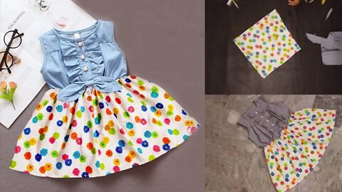 Baby Frock Cutting and stitching || Summer baby frock cutting and stitching || simple and beautiful