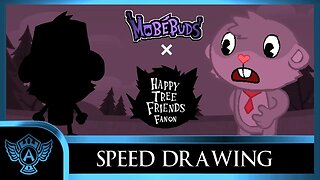 Speed Drawing: Happy Tree Friends Fanon - Aramaki | Mobebuds Style