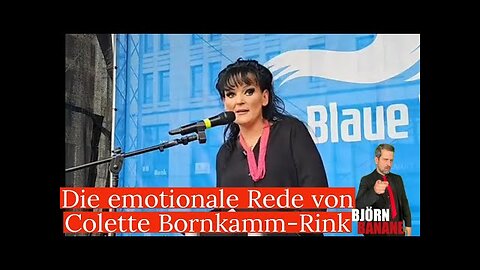 Die emotionale Rede von Colette Bornkamm-Rink in Dresden.@Björn Banane🙈