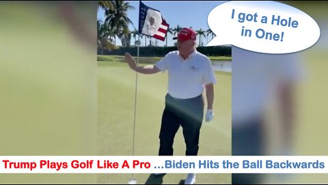 Trump Hits Hole-in-1 & Biden Misses Ball! (comedian K-von shows you)