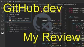 My Review of GitHub.dev