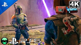 (PS5) Cal Meets Boba Fett Scene - Star Wars Jedi Survivor (4K 60FPS)