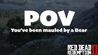 POV You've Been Mauled by a Bear Funny #shorts Red Dead Redemption 2