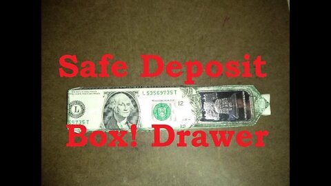 Tutorial Money Origami Box, Safe Deposit Box, Drawer, Dollar Design © #DrPhu
