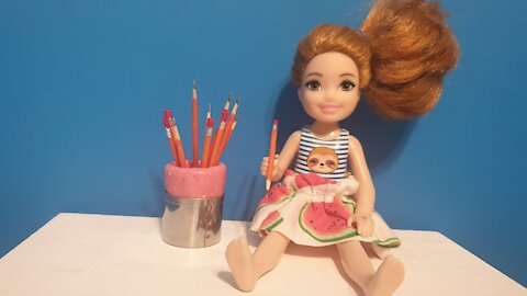 Doll Pencil DIY - Miniature Pencil DIY - Back to School