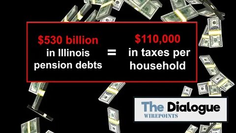 Illinois passed the $500 billion mark for pension debt