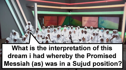 What is the interpretation of this dream I had whereby the Promised Messiah was in a Sujud position?