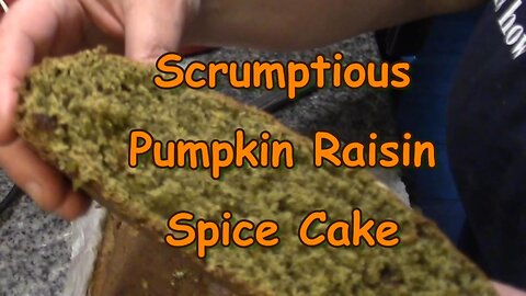 Canna Pumpkin Raisin Cake