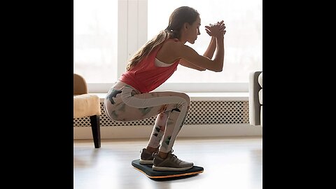 Howzone Standing Desk Wobble Balance Board,Wobble Board Anti Slip Balance Trainer for Core Stre...