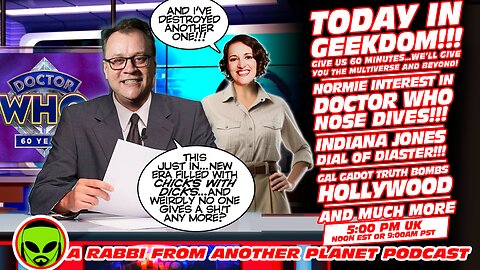 Today in Geekdom: Interest in Doctor Who Flatlines!! Indiana Jones FAILS!! Gal Gadot Truth Bombs!!