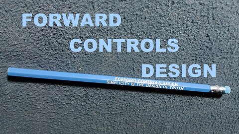 SHOW AND TELL 132: FORWARD CONTROLS DESIGN ADVERTISING PENCIL, IN BLUE ! Blue Eraser !