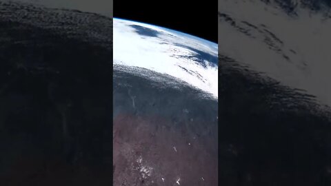 Earth from The Orbit With Clouds