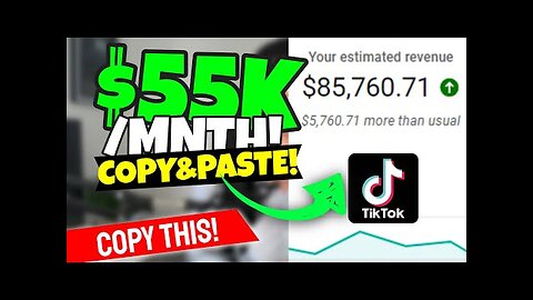 TikTok Copycat: Make $55K Per Month (Without Lifting A Finger!)