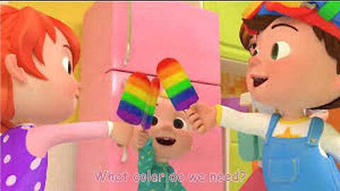 Rainbow Popsicle Song - Nursery Rhymes & Kids Song