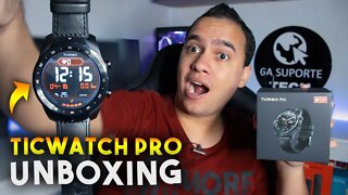 UM SMARTWATCH COMPLETO, com Android Wear e NFC! TicWatch PRO - Unboxing e Impressões