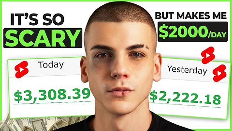 Scary $1250/Day YouTube Shorts Method For Beginners To Make Money Without Showing Face!